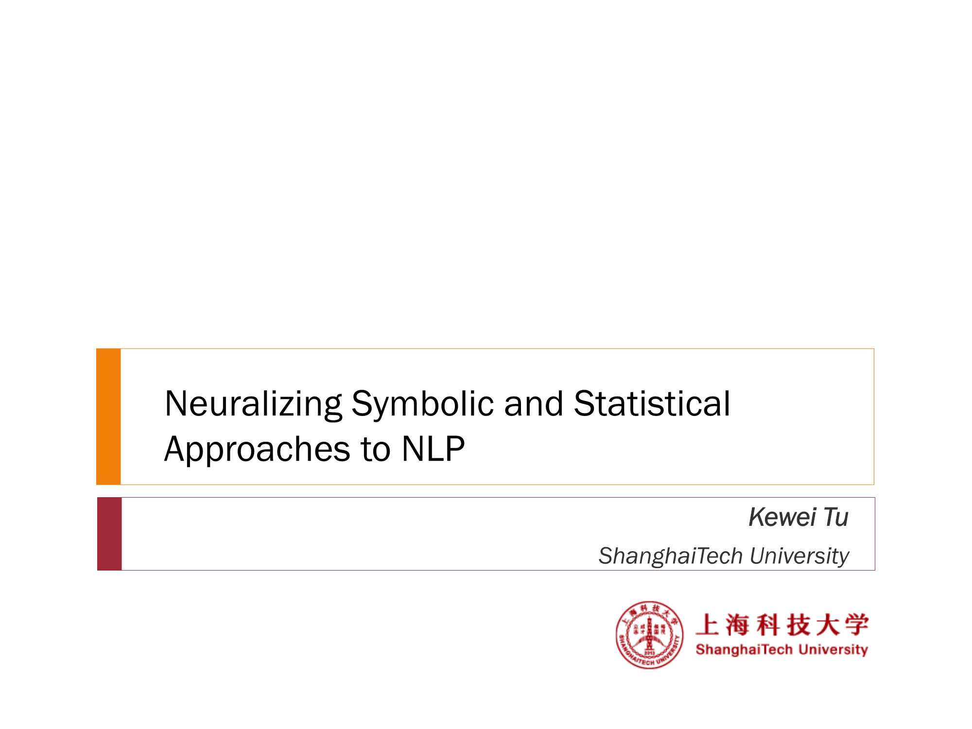 Neuralizing Symbolic and Statistical-61页