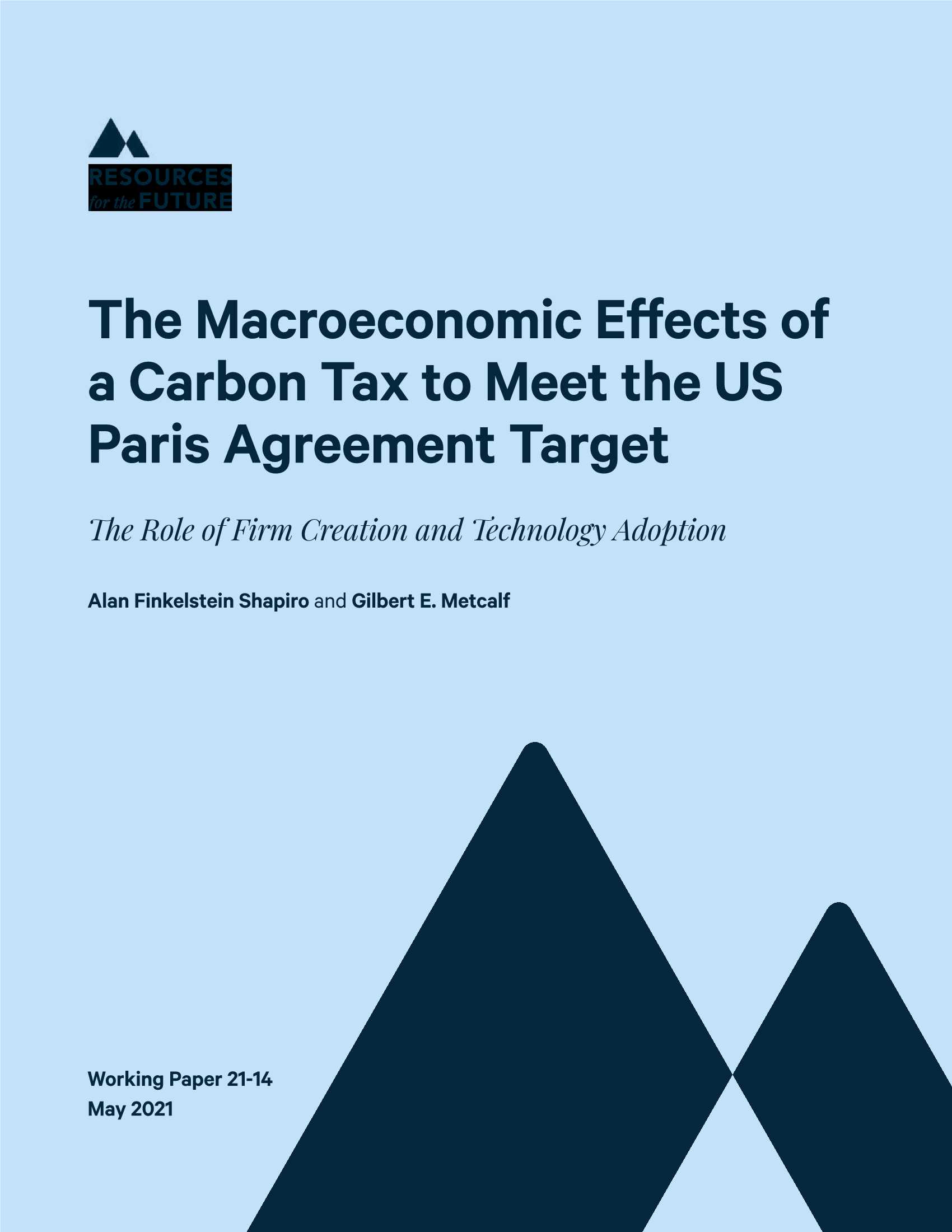 未来能源研究所-碳税对实现美国巴黎协定目标的宏观经济影响（英文）-2021.05-57页
