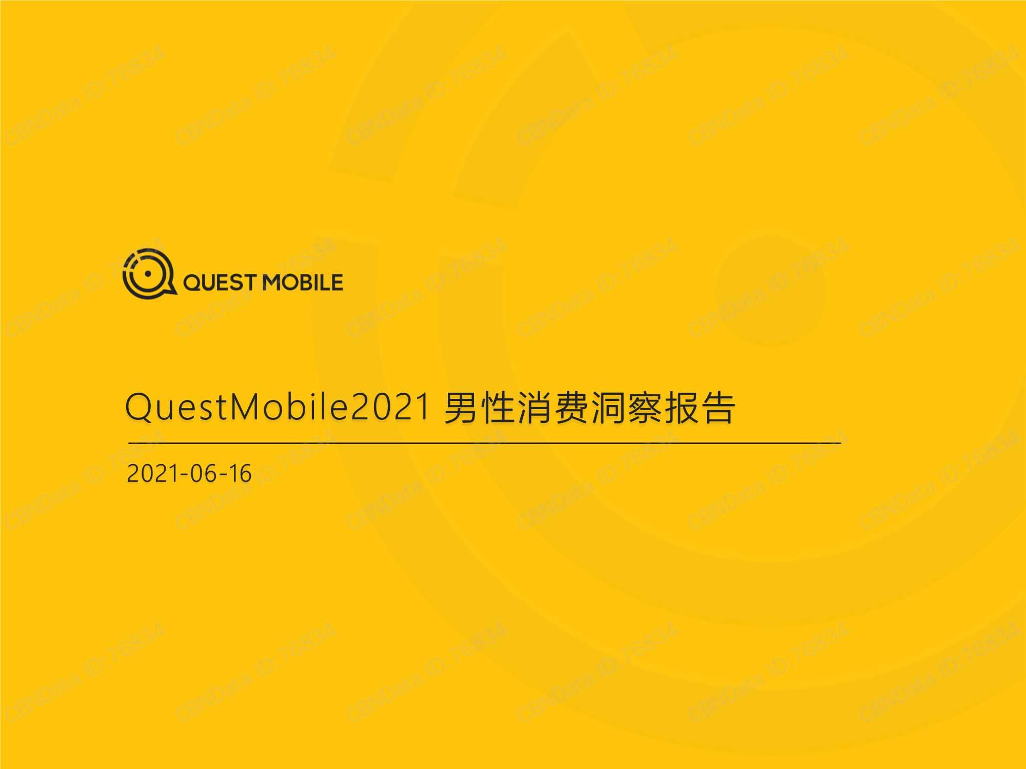 Questmobile-2021男性消费洞察报告-2021.06-32页