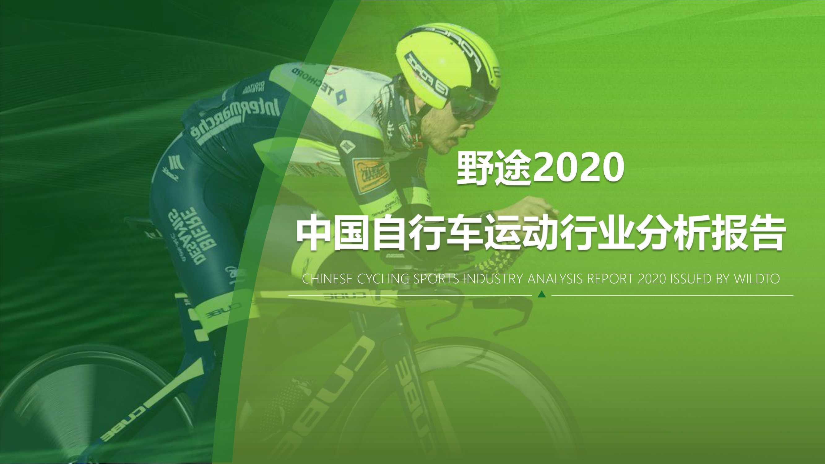 2020野途中国自行车行业分析报告-2021.10-63页