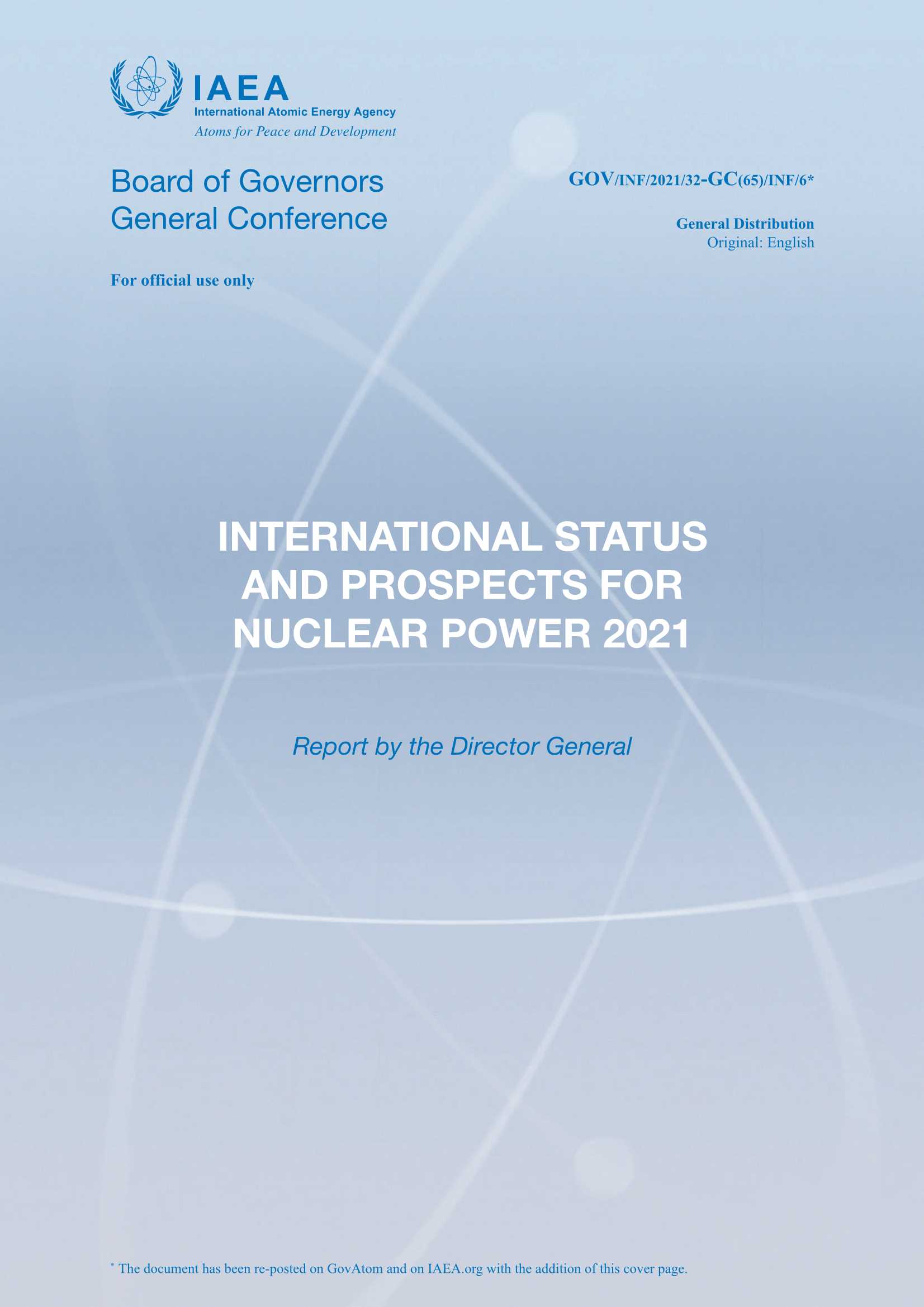 2021年核能的国际现状与前景-2021.11-26页