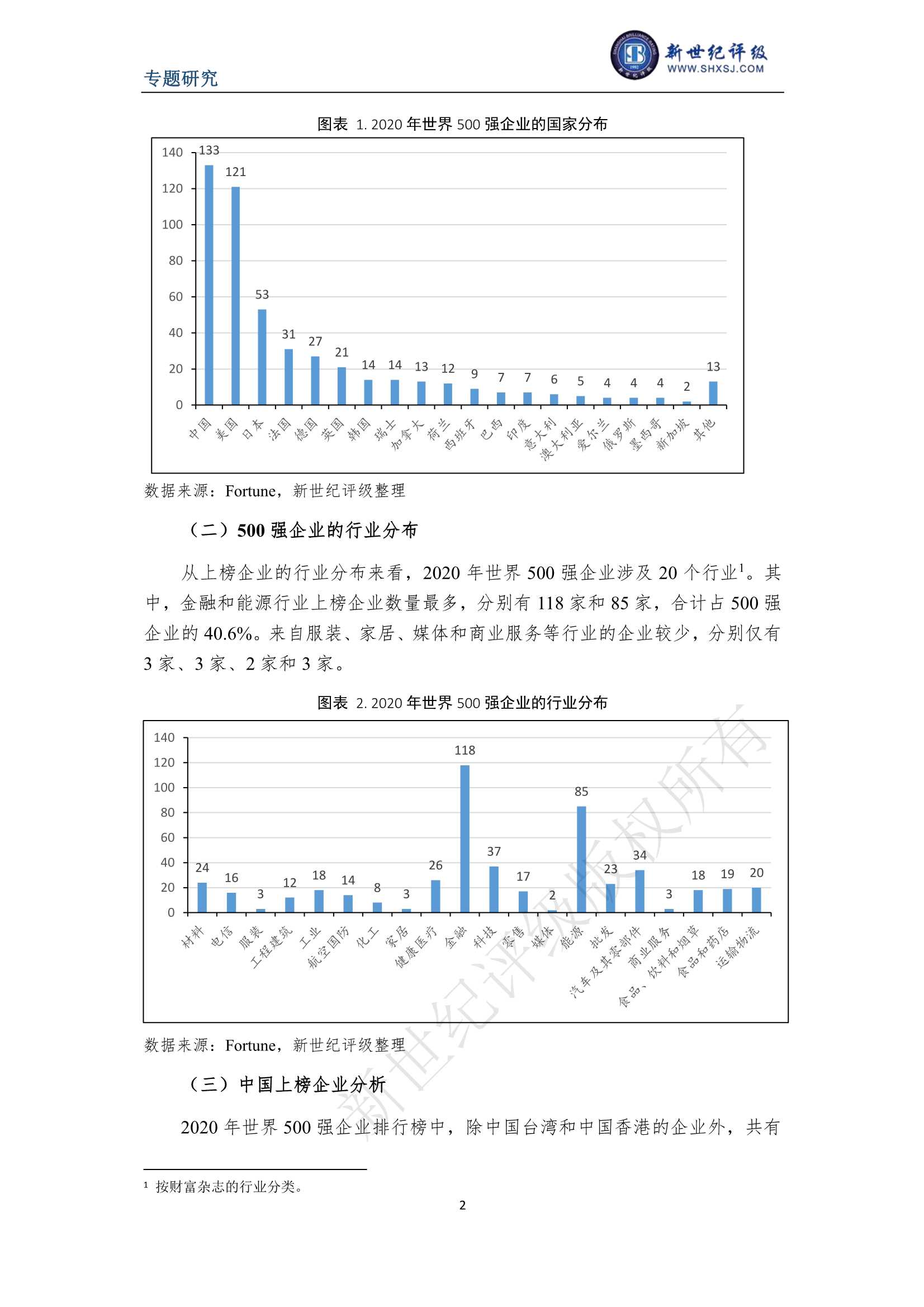 上海新世纪资信评估-世界500强企业主体信用级别浅析-2021.12-15页