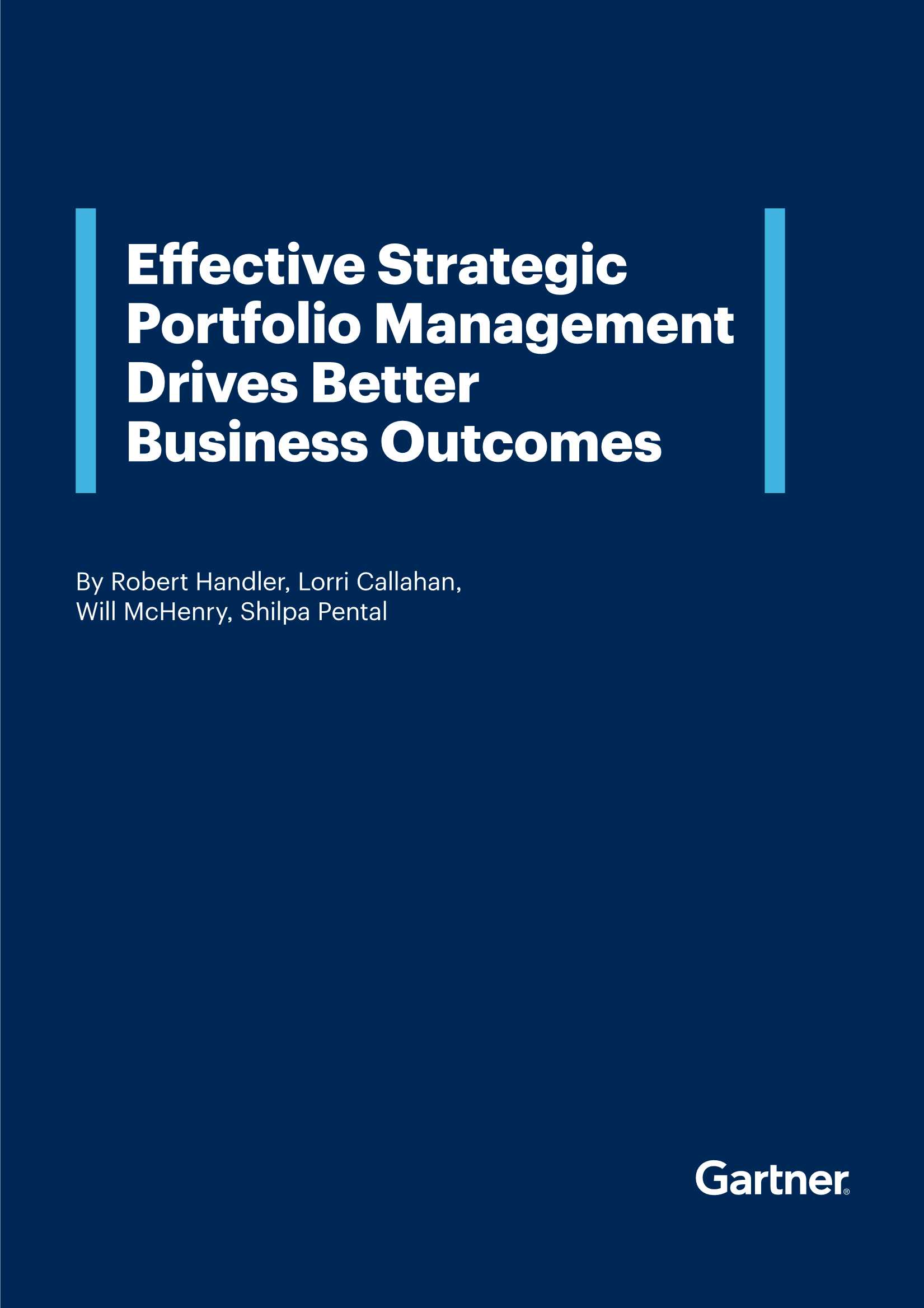 Gartner-有效的战略投资组合管理推动更好的业务成果（英）-2021.12-16页
