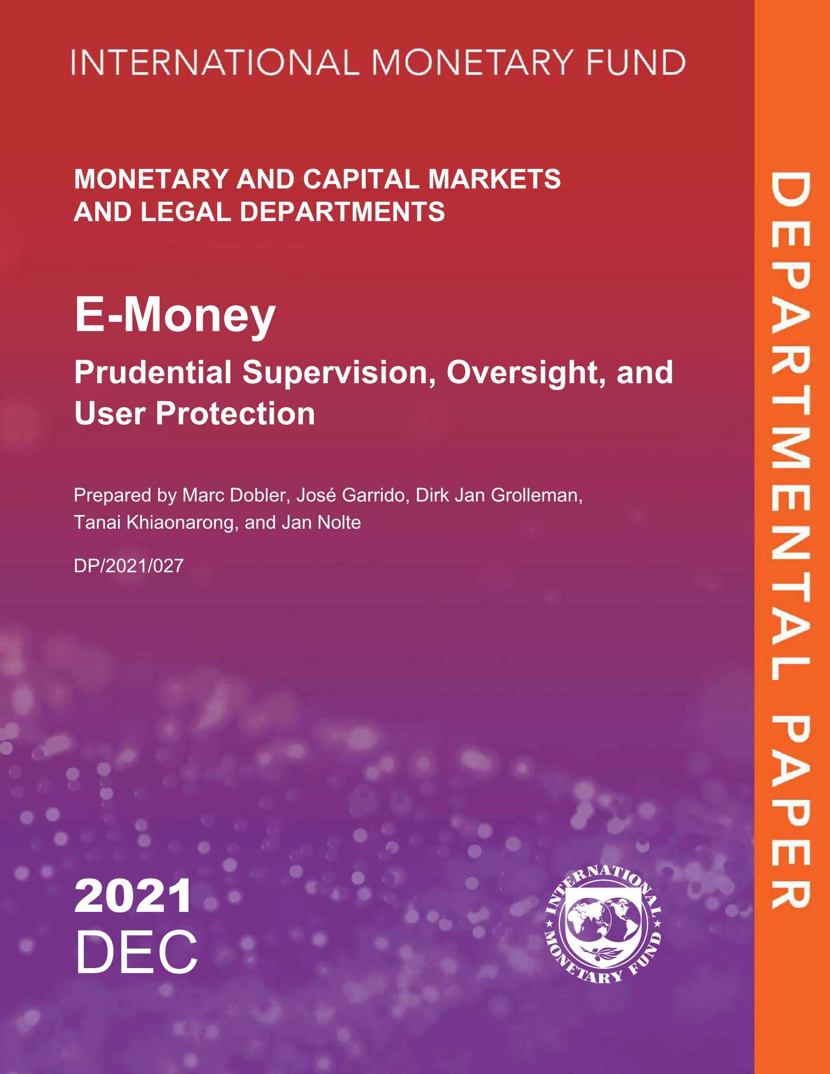 国际货币基金组织-提高数字时代电子货币的安全性-2021.12-34页