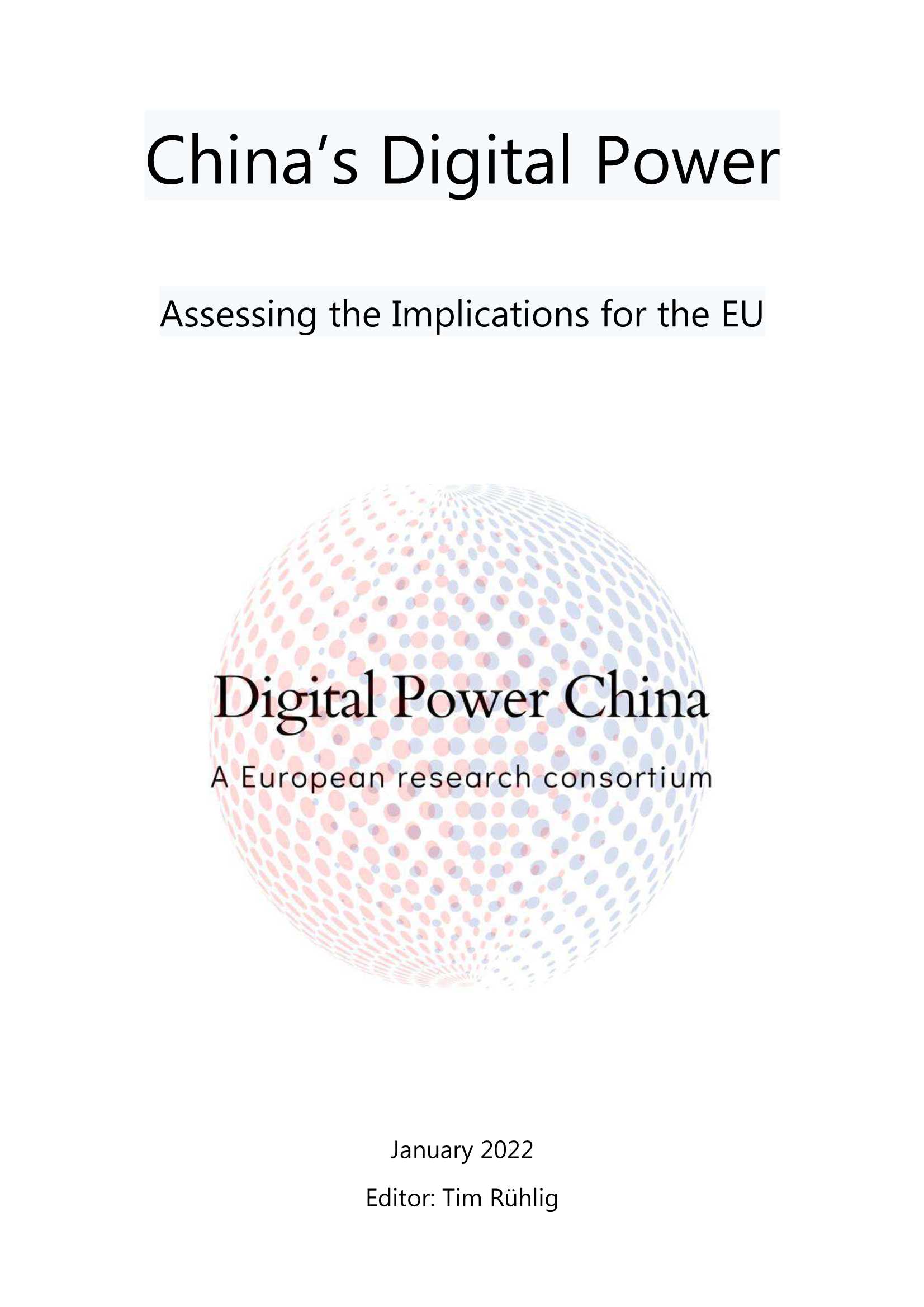 德国外交关系理事会-中国的数字力量对欧盟的影响评估（英）-2022.02-106页