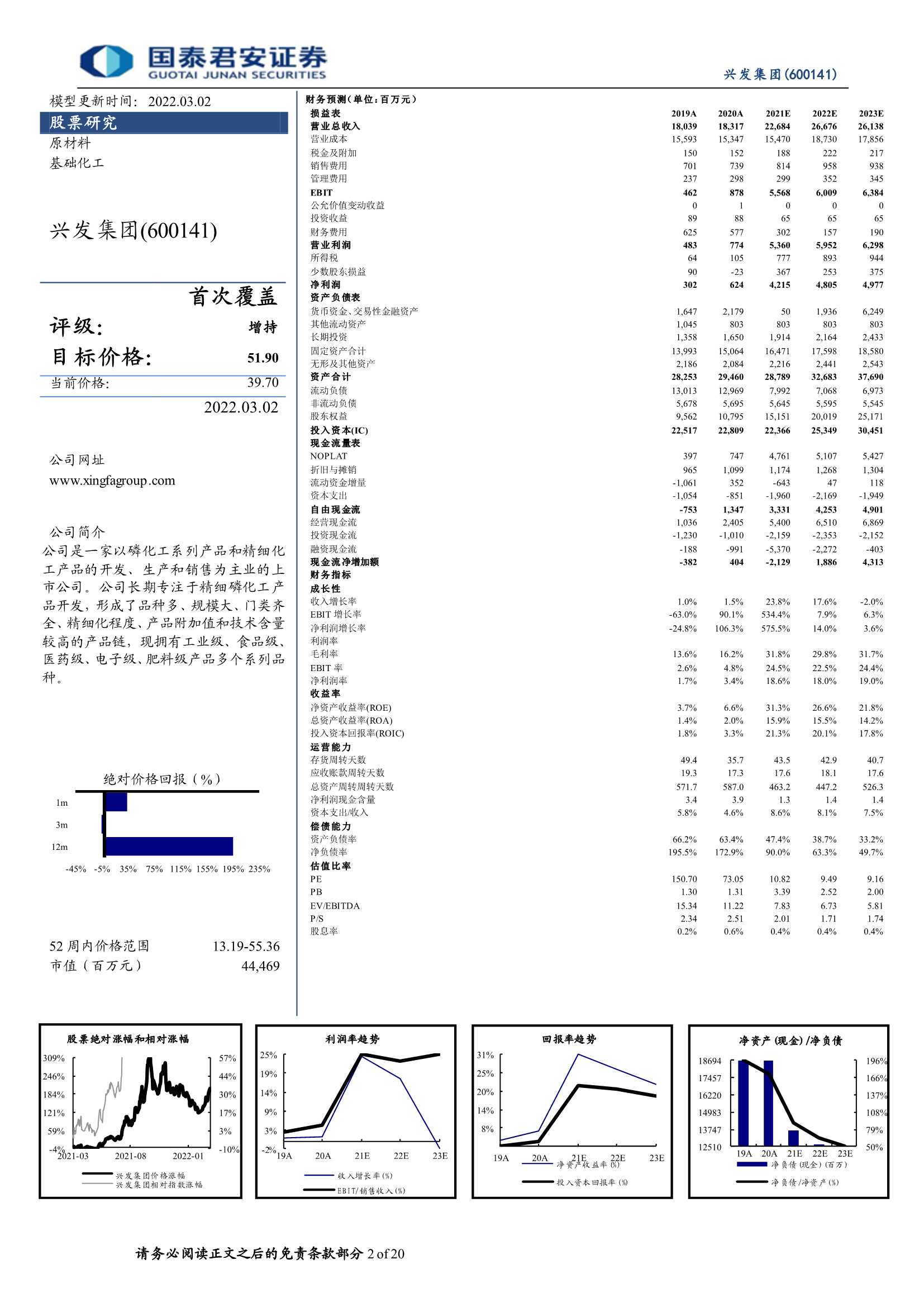 国泰君安-兴发集团-600141-磷化工龙头优势领先，多元发展谋新篇-20220302-20页