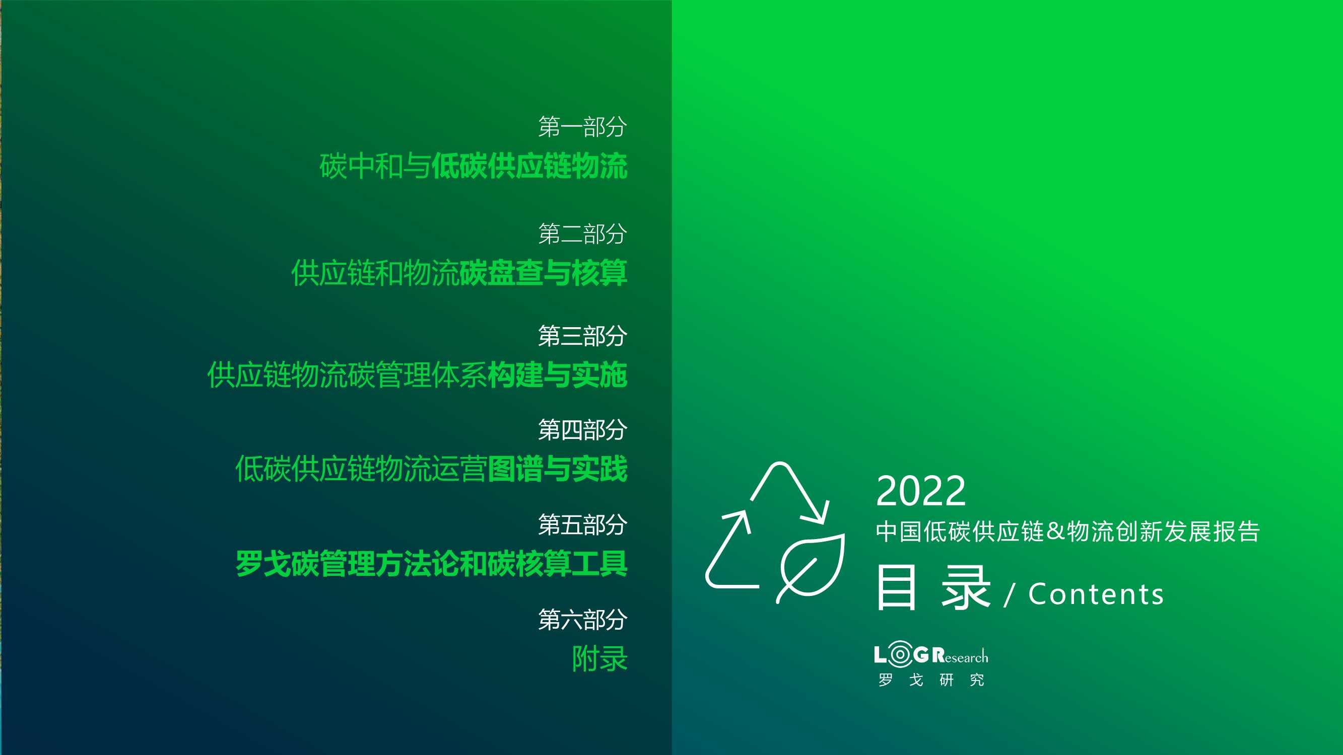 LOG2022中国低碳供应链&物流创新发展报告-2022.04-117页